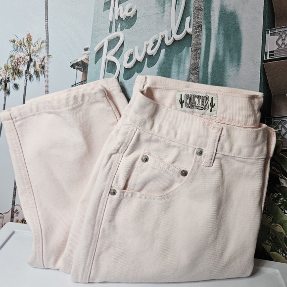 Vintage Baby Pink Mom Jeans - Picture 1 of 7